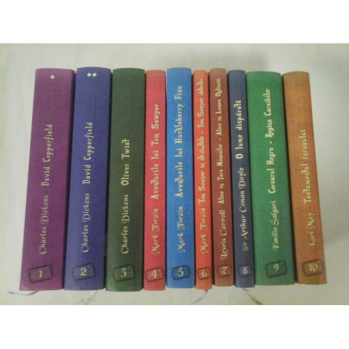 COLECTIA AVENTURA (10 Volume) - Editura Adevarul - David Copperfield,Oliver Twist...